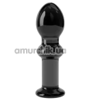 Анальна пробка Love Toy Glass Romance Dildo GS14, чорна - Фото №1