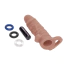 Насадка на пенис с вибрацией Size Up Vibrating 1 Inch Penis Extender With Ball Loop, телесная - Фото №4