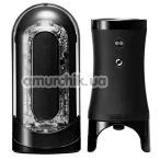 Мастурбатор с вибрацией и ротацией Tenga Flip Zero Electronic Vibrotation, черный - Фото №1