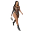 Комбинезон Star Night One Shoulder Leopard Bodystocking, черный - Фото №3