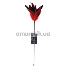 Перышко для ласк Art of Sex Feather Paddle перо петуха, красное - Фото №1