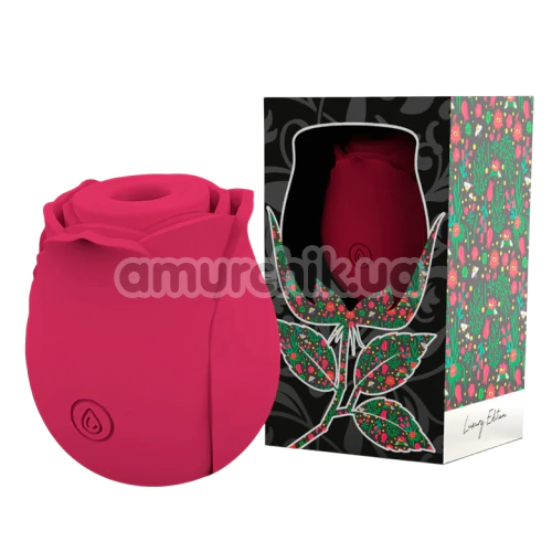 Симулятор орального секса для женщин Rose Air Wave, красный