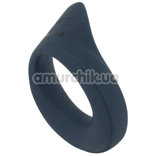 Виброкольцо для члена Boners Vibrating Cockring, синее