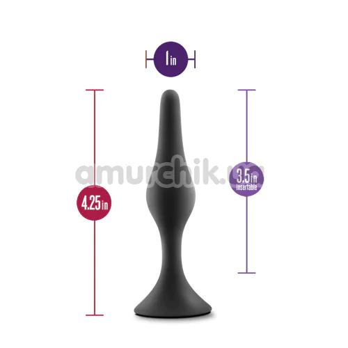 Анальная пробка Anal Adventures Platinum Beginner Plug Medium, черная