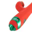 Вибратор с пульсацией и флоггером Lockink Sevanda Clitoris Suction Vibrator With Whip, красный - Фото №8