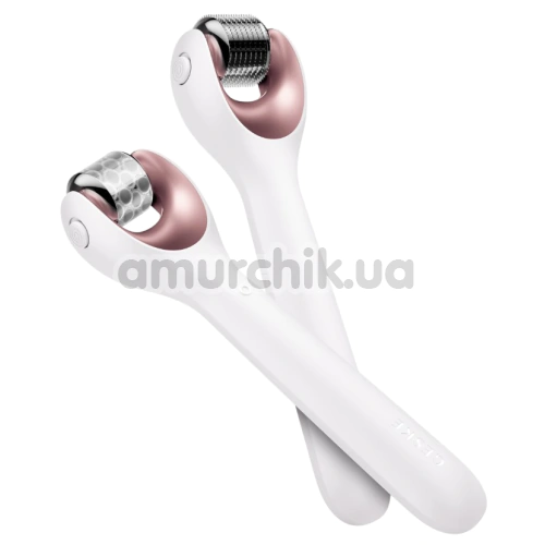 Массажер-роллер для лица с микроиглами Geske MicroNeedle Face Roller 9 in 1, кремовый