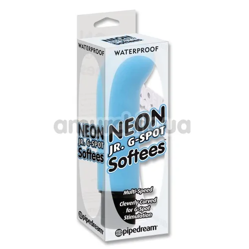 Вібратор для точки G Neon Jr. G-Spot Softees, блакитний