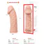 Насадка на пеніс Kokos Extreme Sleeve ES.005 S, тілесна - Фото №3