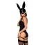 Костюм зайчика Obsessive Bunny, черный: боди + маска + чокер + подтяжки - Фото №5