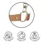 Наручники Bijoux Indiscrets Maze Wide Cuffs, коричневі - Фото №4