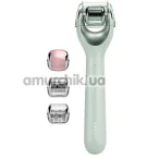 Массажер-роллер для лица с микроиглами Geske MicroNeedle Face Roller 9 in 1, зеленый - Фото №1