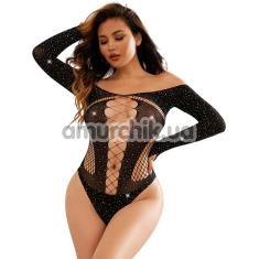 Боди JSY Sexy Lingerie WW7033, черное - Фото №1