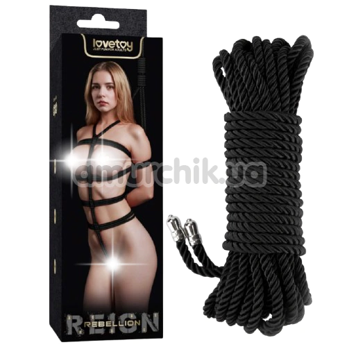 Веревка Lovetoy Rebellion Reign, черная