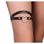 Гартер Star Night Strap Heart O Ring, чорний - Фото №2