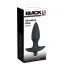 Анальна пробка с вібрацією Black Velvets Medium Vibrating Plug - Фото №5