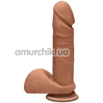 Фаллоимитатор The D Perfect D 7 Inch With Balls Ultraskyn, светло-коричневый - Фото №1