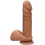 Фаллоимитатор The D Perfect D 7 Inch With Balls Ultraskyn, светло-коричневый - Фото №1