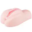 Штучна вагіна і анус з вібрацією Lovetoy Vibrating Cyberskin Pet Pussy DL-72, тілесна - Фото №1