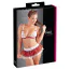 Костюм школьницы Cottelli Lingerie Set, бело-красный: бюстгальтер + юбка + трусики-стринги - Фото №7
