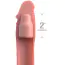 Насадка на пеніс Fantasy X-tensions Elite 2 Inch Silicone X-tension, тілесна - Фото №2