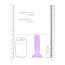 Фаллоимитатор Realrock Crystal Clear Dildo 5.3, фиолетовый - Фото №4