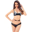 Комплект JSY Sexy Lingerie 5825, черный: бюстгальтер + пояс + трусики - Фото №1