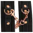 Наручники Bad Kitty Naughty Toys Cuffs With Rose-Gold Chain, черные - Фото №6