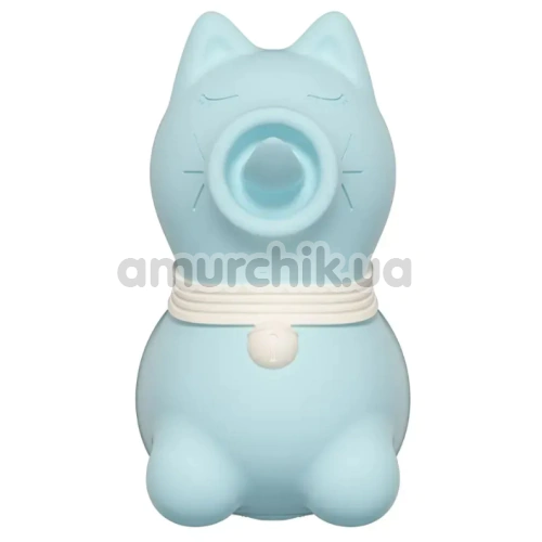 Симулятор орального сексу для жінок з вібрацією Univibe Sexy Kitty, блакитний