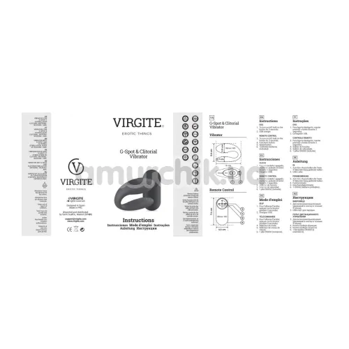 Вибратор Virgite G-Spot & Clitorial Vibrator E12, розовый