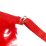 Комплект Star Night Sensual Feather & Chains, красный: бюстгальтер + трусики-стринги + пояс для чулок + гартеры - Фото №17