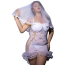 Костюм невесты JSY Sexy Lingerie P61129, белый: платье + фата + трусики-стринги - Фото №3