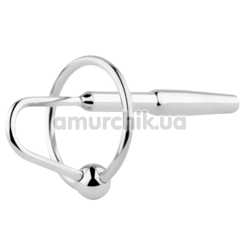Уретральная вставка Metal Penis Plug No. 04, серебряная