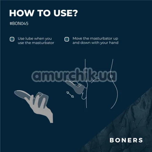 Мастурбатор Boners Electric Masturbator, синій