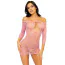 Платье Leg Avenue Modern Love Heart Net Dress, розовое - Фото №1