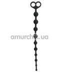 Анальний ланцюжок Long Anal Beads, чорний - Фото №1