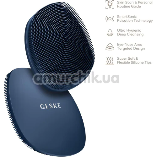 Щітка для обличчя Geske Facial Brush 4 in 1, синя