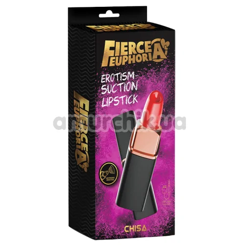 Симулятор орального секса для женщин Fierce Euphoria Erotism Suction Lipstick, черный