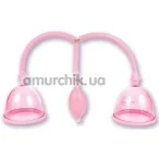 Двойная вакуумная помпа для увеличения груди Breast Exerciser - Фото №1