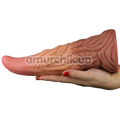 Фаллоимитатор Dual-Layered Silicone Nature Cock LV411018, коричневый