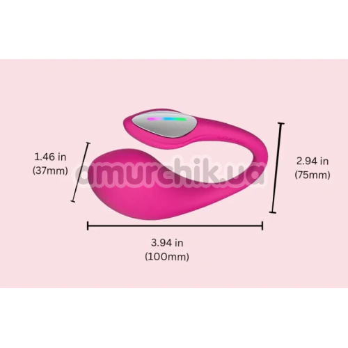 Віброяйце Lovense Lush 4, рожеве