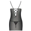 Комплект Passion Free Your Senses Lovelia Chemise, чорний: пеньюар + трусики-стрінги - Фото №4