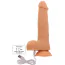 Вібратор з ротацією Get Real Naked Rotating Beads & Vibrating Dildo 8.5, тілесний - Фото №3