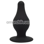Анальна пробка SilexD Premium Silicone Plug Model 2 Size XS, чорна - Фото №1