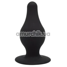 Анальна пробка SilexD Premium Silicone Plug Model 2 Size XS, чорна - Фото №1