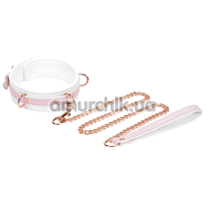 Ошейник с поводком Liebe Seele Fairy Collar With Leash, бело-розовый - Фото №1