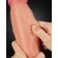 Фалоімітатор Dual-Layered Silicone Nature Cock LVTOY451, тілесний - Фото №4