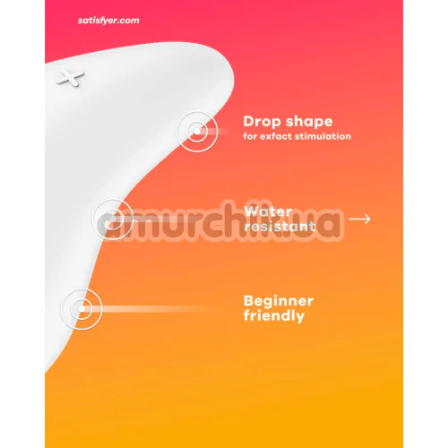 Клиторальный вибратор Satisfyer Dew Drop, голубой