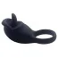 Виброкольцо Silicone Love Ring Tongue, черное - Фото №3