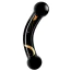 Фалоімітатор Secret Kisses 5.5 Handblow Double Ended Dildo, чорний - Фото №1