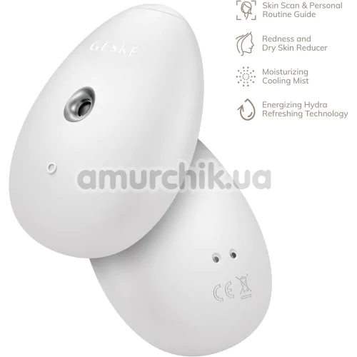 Увлажнитель для кожи лица Geske Facial Hydration Refresher 4 in 1 Oval, белый